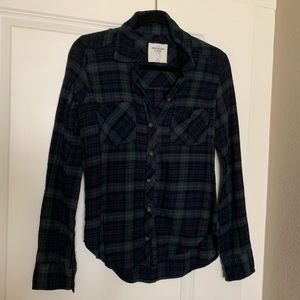 Plaid button down shirt